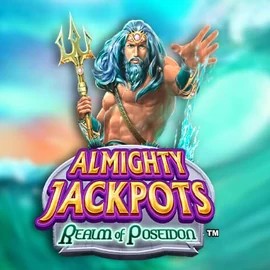 Official Jackpots logo: Almighty Jackpots – Realm of Poseidon by Novomatic at 10bet Casino