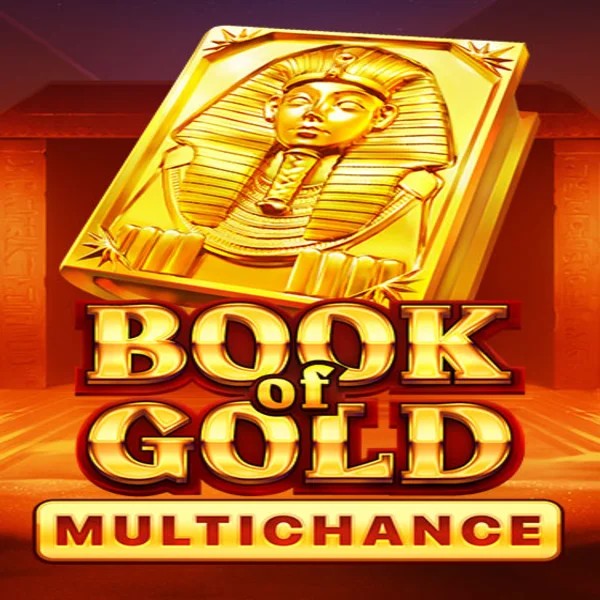 Book of Gold Multichance slot visual from Playson available on 10bet.org.pl